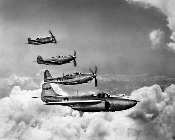  Bell XP-77, P-39Q-5-BE, P-63A-8-BE, P-59A-1  43-34915, 42-19597, 42-69417, 44-22609