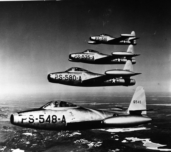  Republic P-84B Thunderjet 46-548, 46-580, 46-535, 46-581