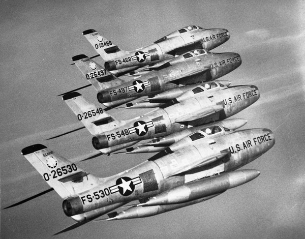  Republic F-84F Thunderjet 52-6530, 52-6548, 52-6497, 51-9468