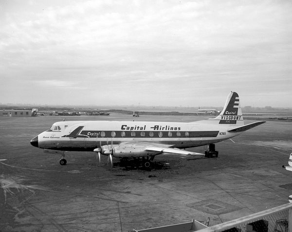 Capital Airlines Vickers -745 Viscount N7411