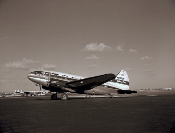 Delta Airlines Curtiss C-46R Commando N9883F