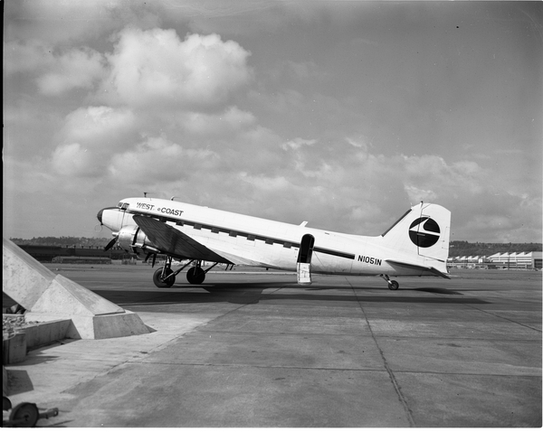 West Coast Airlines Douglas DC-3  N1051N
