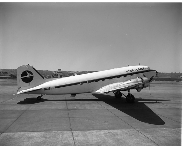 West Coast Airlines Douglas DC-3  N1051N