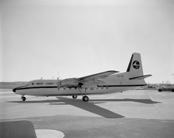 West Coast Airlines Fairchild F-27  N2702