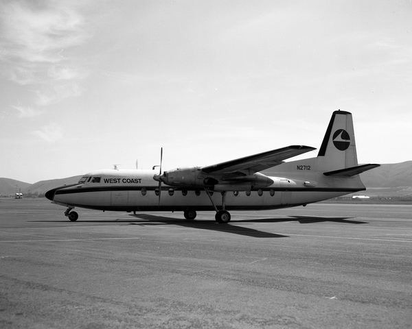 West Coast Airlines Fairchild F-27  N2711