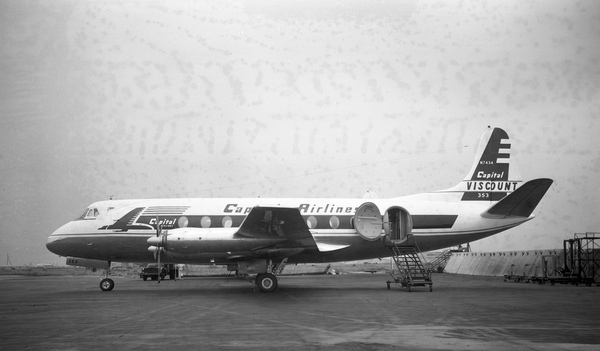Capital Airlines Vickers Viscount 745 Turboprop Airliner N7434
