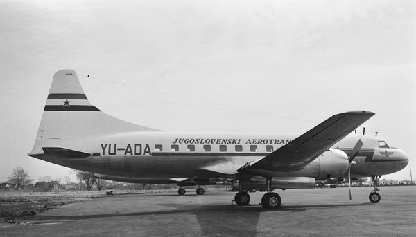 J.A.T.Jugosloveski A.T. Convair 340-58  YU-ADA