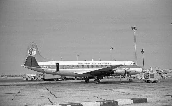 BRITISH Air SERVICES Vickers -806 Viscount G-APEY