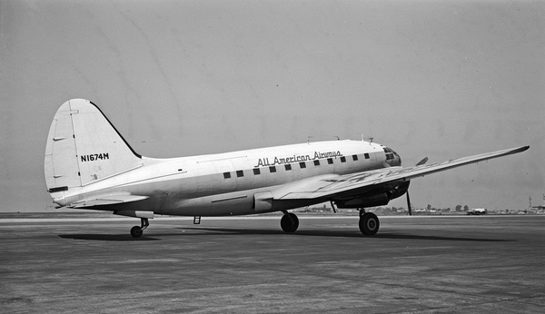 ALL American Airways Curtiss C-46F Commando 44-78580
