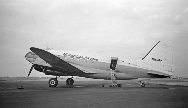 ALL American Airways Curtiss C-46F Commando 44-78580