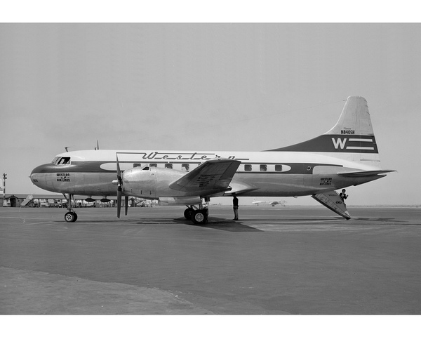 WESTERN Airlines Convair 240-1 Convairliner N8405H
